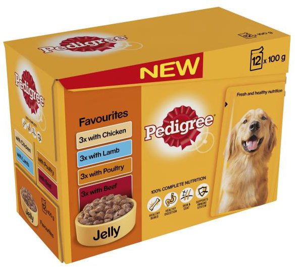 PEDIGREE Pedigree Pouch Favourites In Jelly 12 x 100g