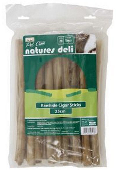 RAWHIDE Natures Deli Rawhide Cigar Sticks 1kg 20 Pack