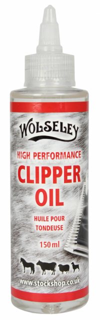 Wolseley High Performance Clear Clipper Oil 150ml Drip Bottle