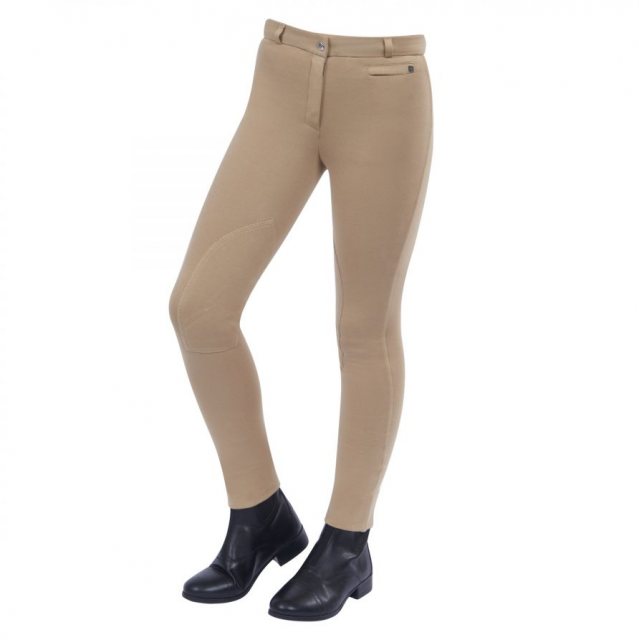 Dublin Dublin Supa-Fit Zip Up Jodhpurs Beige