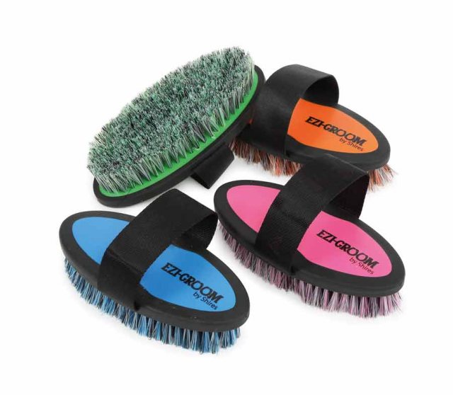 Ezi-Groom Soft Grip Body Brush Green Size S