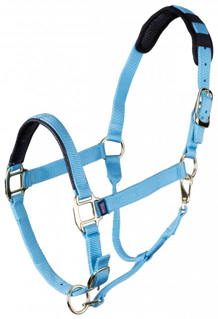 Shires Topaz Nylon Headcollar Blue