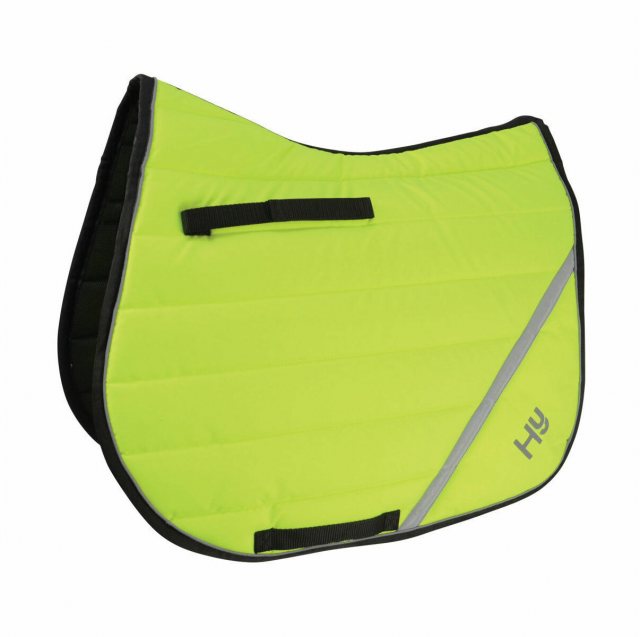 HY Equestrian Hy Equestrian Reflector Saddle Pad Yellow