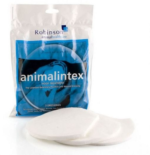 ROBINSON Animalintex Hoof Treatment 12 Packs x 3 Dressings 14 x 13.5cm