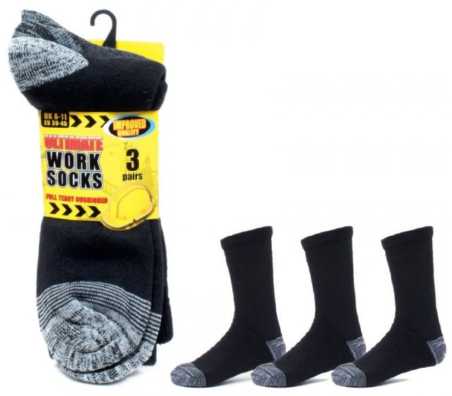 Heavy Duty Safety Trainer Socks Size 6-11