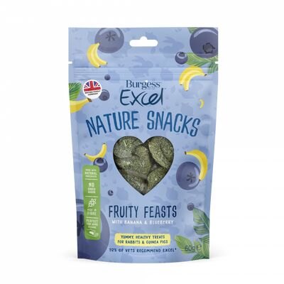 Burgess Excel Fruity Feasts With Banana & Blueberry 60g