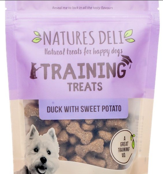 Natures Deli Training Treats Duck & Sweet Potato 100g