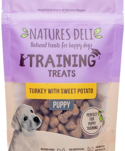 Natures Deli Puppy Training Treats Turkey & Sweet Potato 100g