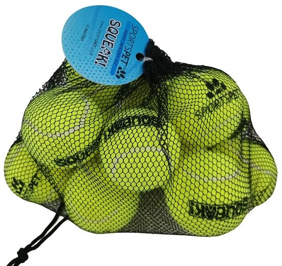 SPORTSPE Sportspet Squeaker Tennis Ball 12 Pack