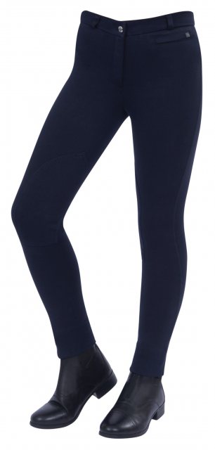 Dublin Dublin Supa-Fit Zip Up Jodhpurs Navy