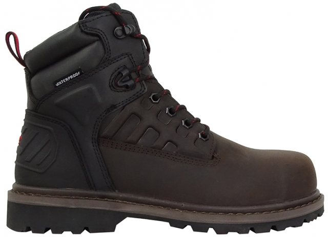 Hercules Safety Lace-up Brown Boots