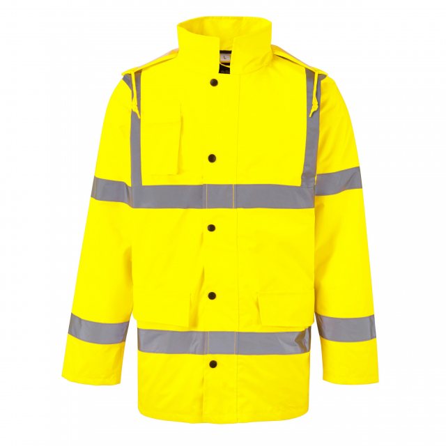 Fort Workwear Fort Hi Vis Motorway Jacket Yellow