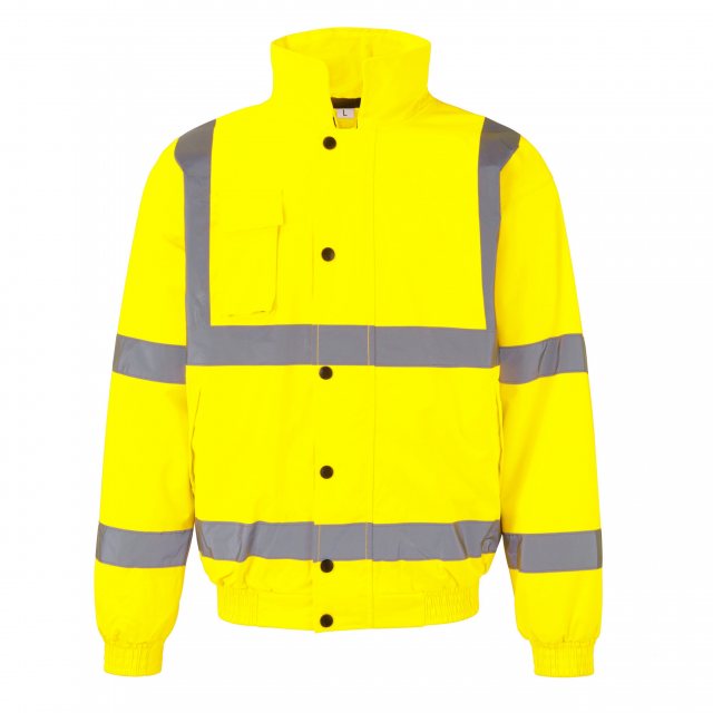 Fort Workwear Fort Hi Vis Bomber Jacket Yellow