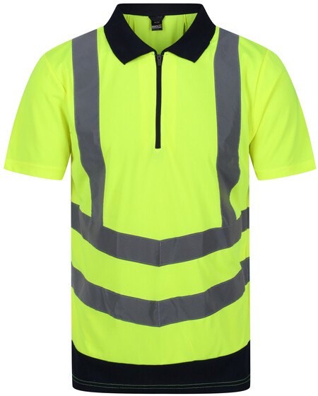 Regatta Regatta Professional Hi Viz Polo Yellow/Navy