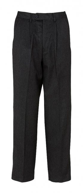 Banner Putney Boy's Pleated Elasticated Waist Trouser Charcoal