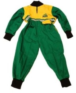 GD Textiles GDT Junior Tractor Suit Green/Yellow Age 10-11