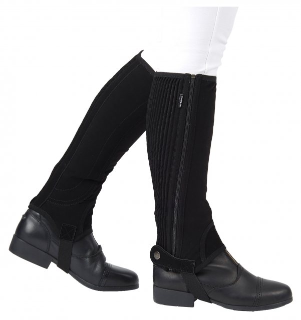 Dublin Dubllin Easy-Care Half Chaps Black