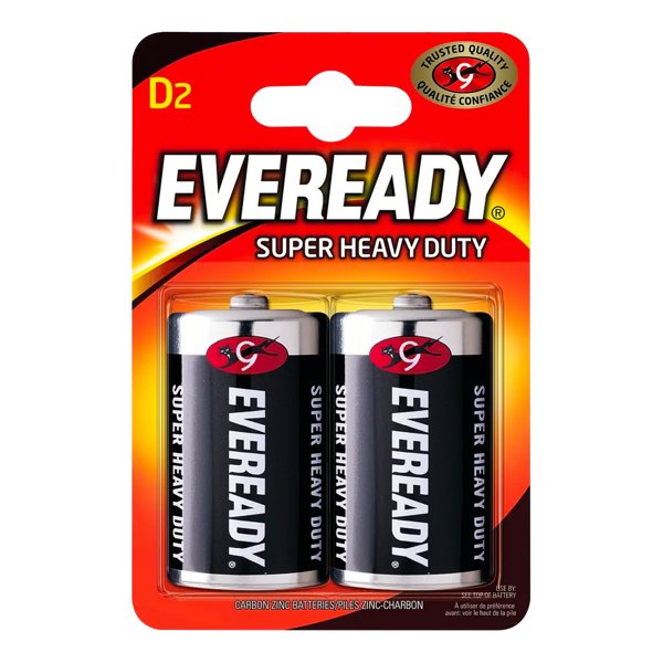 D 2 Pack Eveready Battery