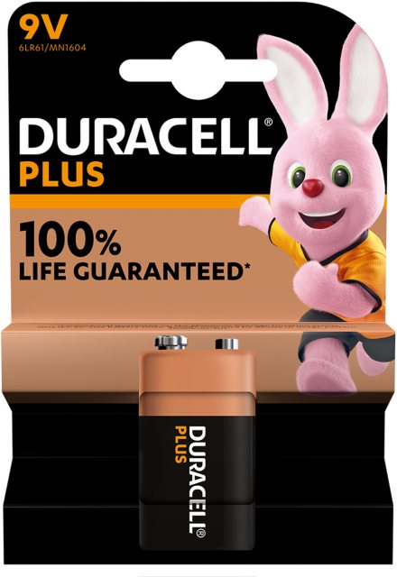 DURACELL Duracell 9V Plus  Pack1
