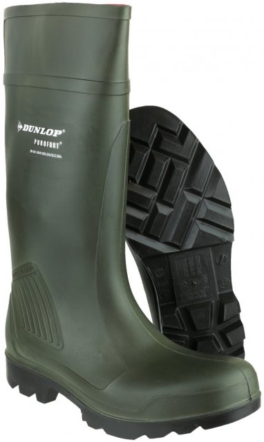 Dunlop Dunlop Purofort Green Wellington