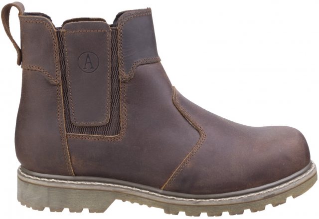 Bottes Amblers Pour Hommes - Bottes Dealer Carlisle En Marron