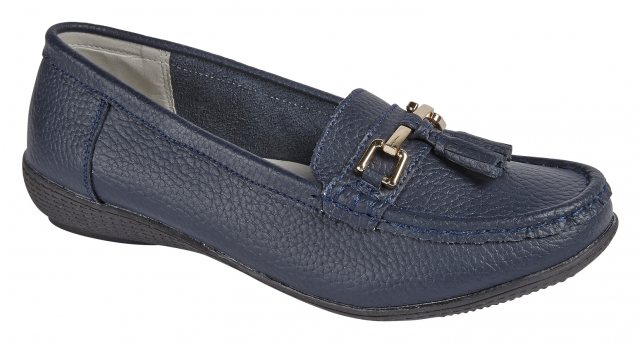 Nautical Navy Leather Shoe