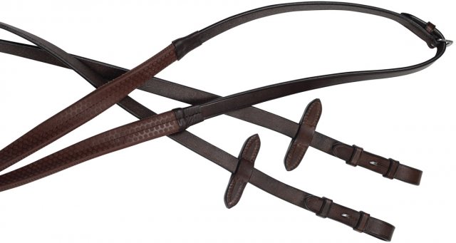 W/BEETA Collegiate IV Flexi Grip Reins Brown