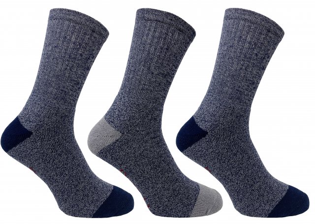 Bramble Bramble Terrain Sock Navy 3 Pack