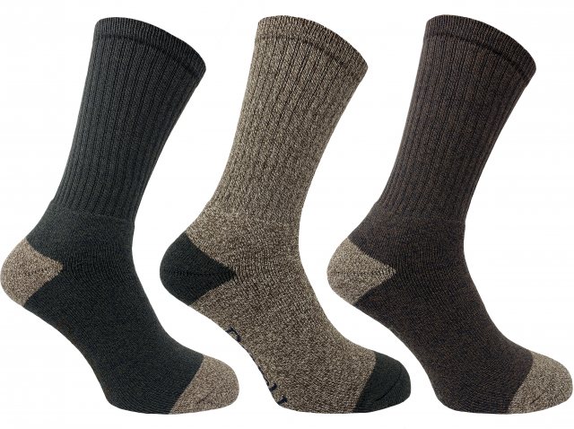 Bramble Bramble Terrain Sock Brown 3 Pack