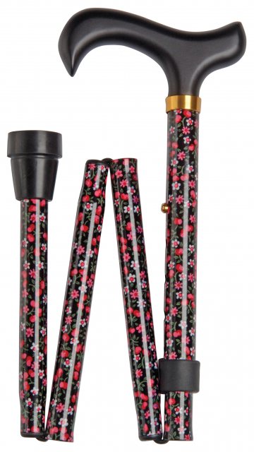 Classic Canes Folding Walking Stick Floral