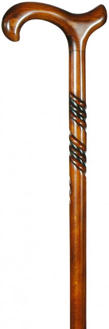 Classic Canes Classic Canes Derby Beech Carved Cane