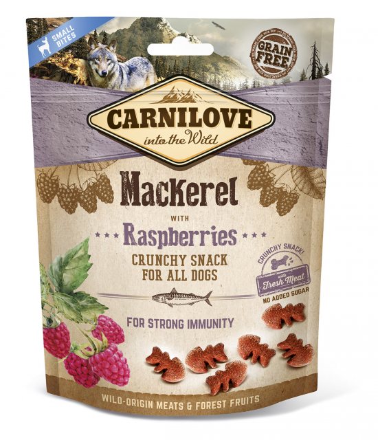 Carnilove Carnilove Mackerel & Raspberry Treat 200g