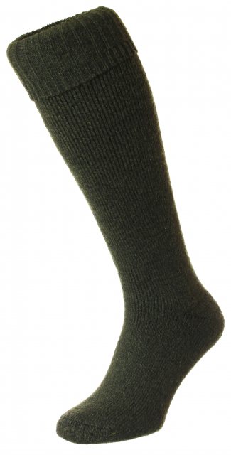 HJ Hall Wellington Boot Sock Green