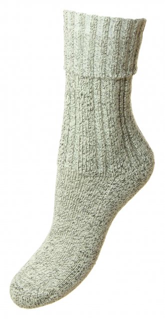 HJ Hall Cotton Rich Boot Sock Grey