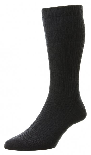 HJ Hall Softop Wool Sock Navy