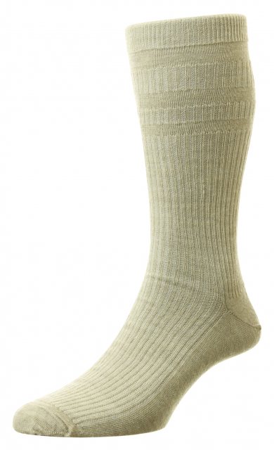 HJ Hall Softop Wool Sock Oatmeal