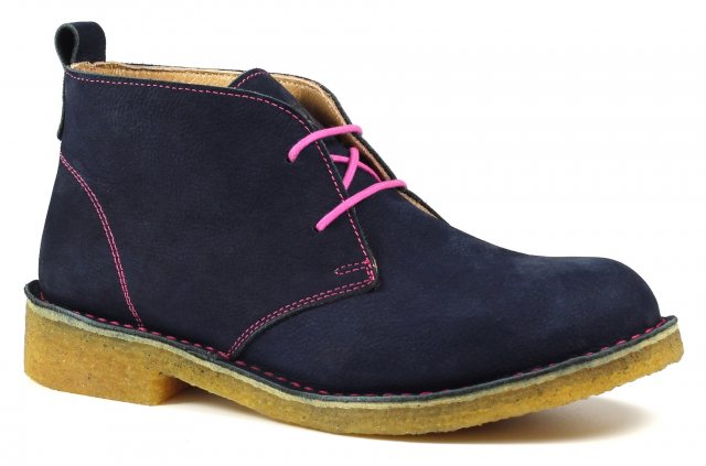 Lazy Dogz Lazy Dogz Dakota Leather Navy Boot