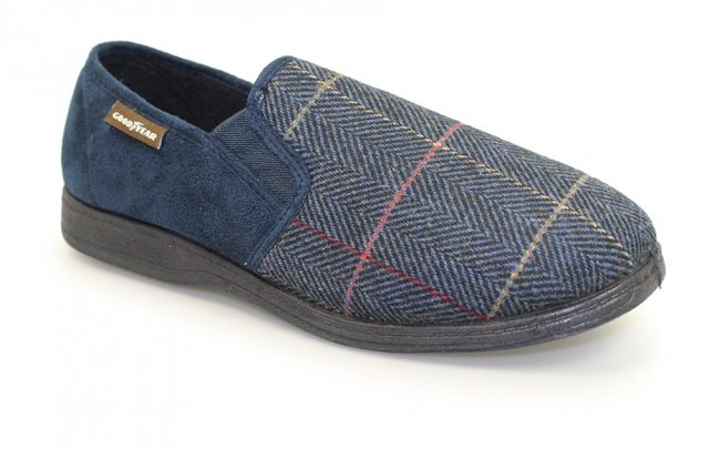 Goodyear Goodyear Harrison Tweed Slipper Navy