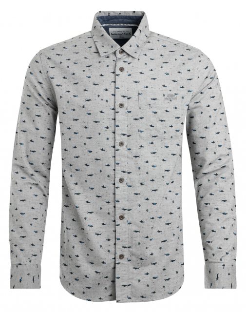 Weird Fish Weird Fish Elstow Shirt Pearl Grey