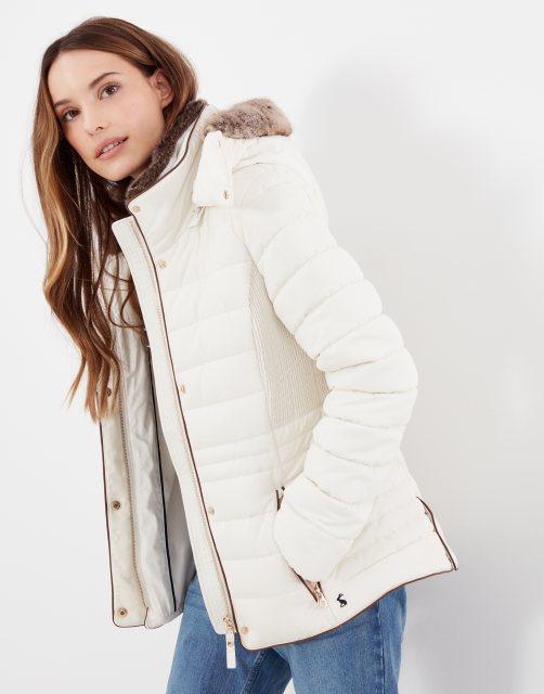 JOULES COAT GOSWAY 18 WINTER WHITE 