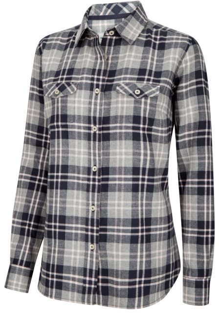 Hoggs Of Fife Hoggs Eilidh Navy Flannel Shirt