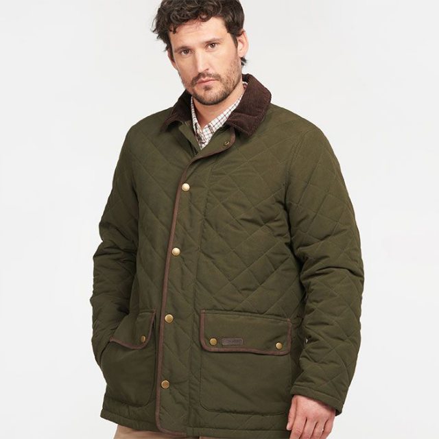 Barbour Barbour Burton Quilted Jacket Olive Size L