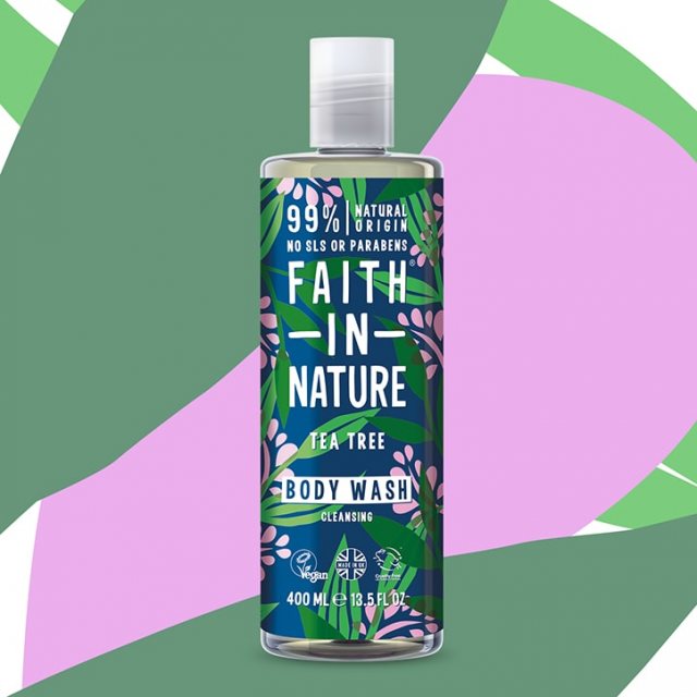Faith In Nature Tea Tree Shower Gel 400ml Hand & Body Care Mole Avon