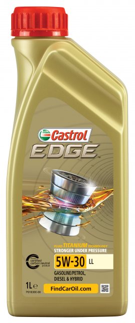 Castrol Edge Fluid Titanium 5W-30 LL Engine Oil 4 x 1 L + 5 L = 9 Litres :  : Automotive