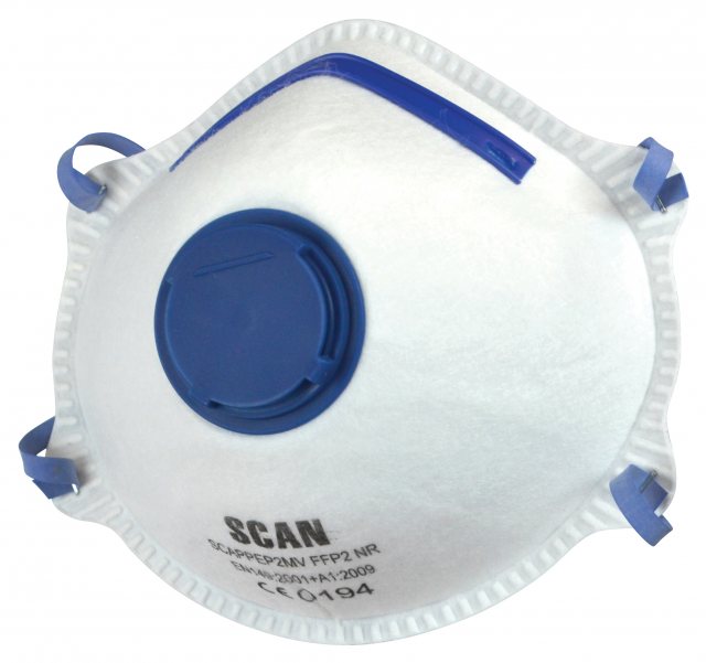 Scan Scan Moulded Valved Disposable Mask FFP2 3 Pack