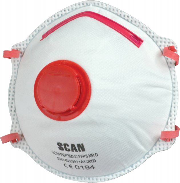 Scan Scan Moulded Valved Disposable Mask FFP3
