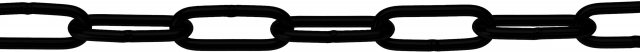 Eliza Tinsley Black Long Link Weld Chain 2m 4 x 32mm