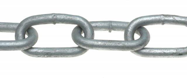 Eliza Tinsley Galvanised Long Link Chain 1m 6.3 x 36mm