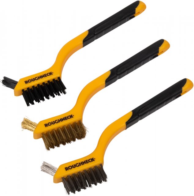 Roughneck Roughneck Mini Wire Brush Set 3 Pack