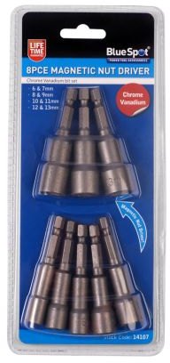 Blue Spot BlueSpot Magnetic Driver Set 8 Piece